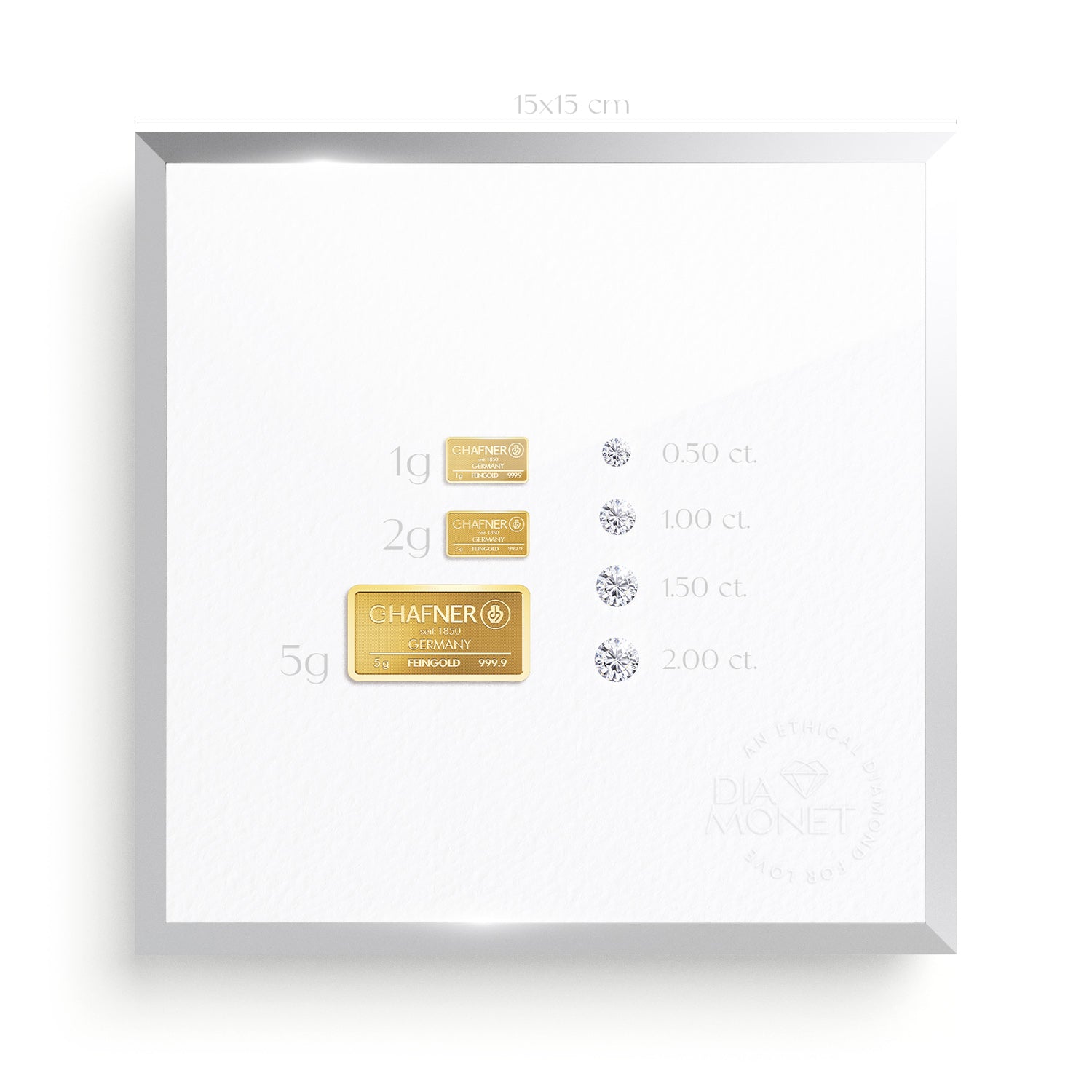 THE PRESENT "Infinity Love" im Aluminium Rahmen natur