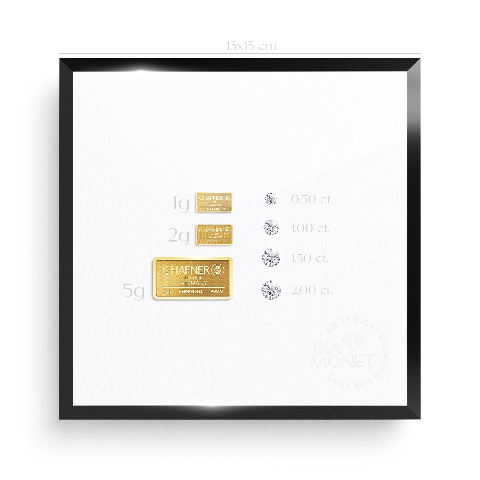 THE PRESENT "Infinity Love" im Aluminium Rahmen schwarz