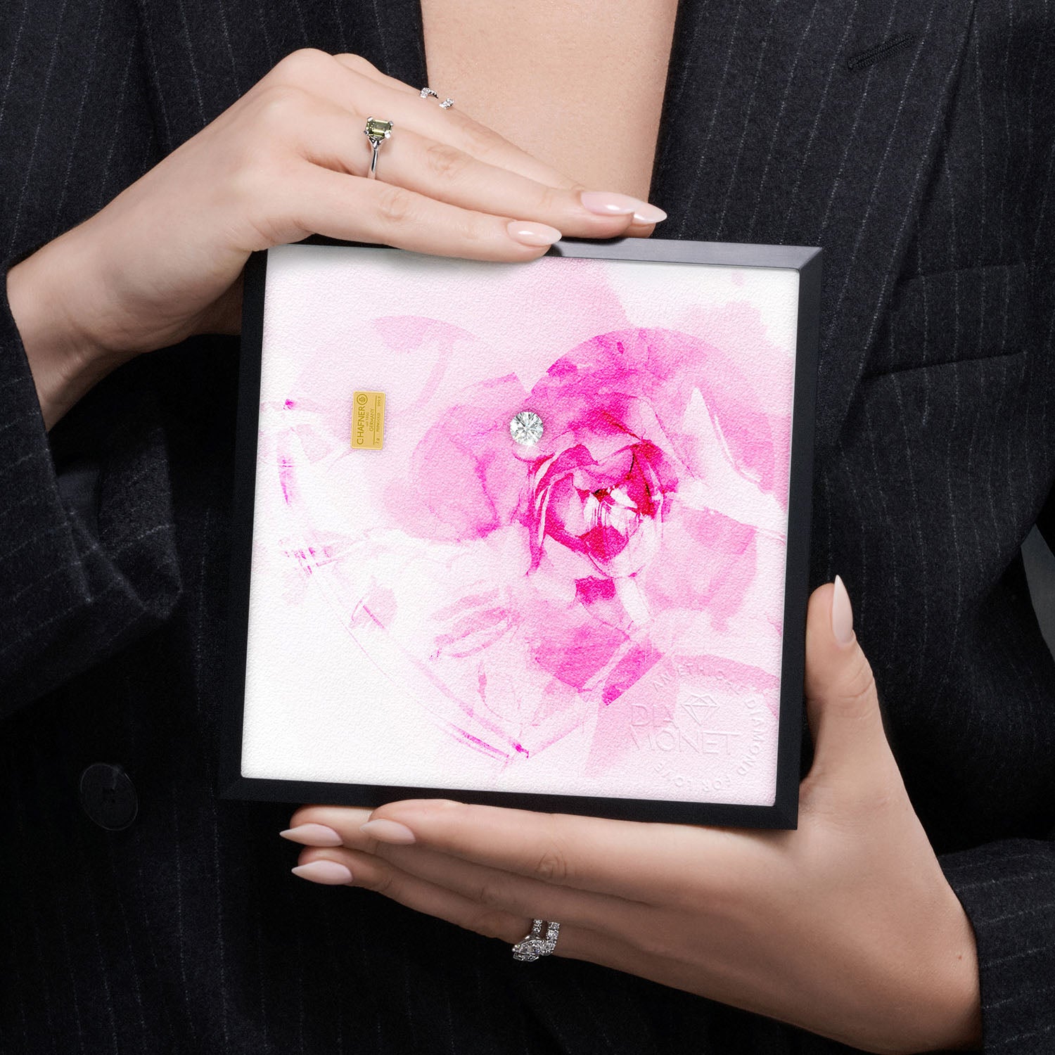 THE PRESENT "Love in Bloom" im Aluminium Rahmen natur