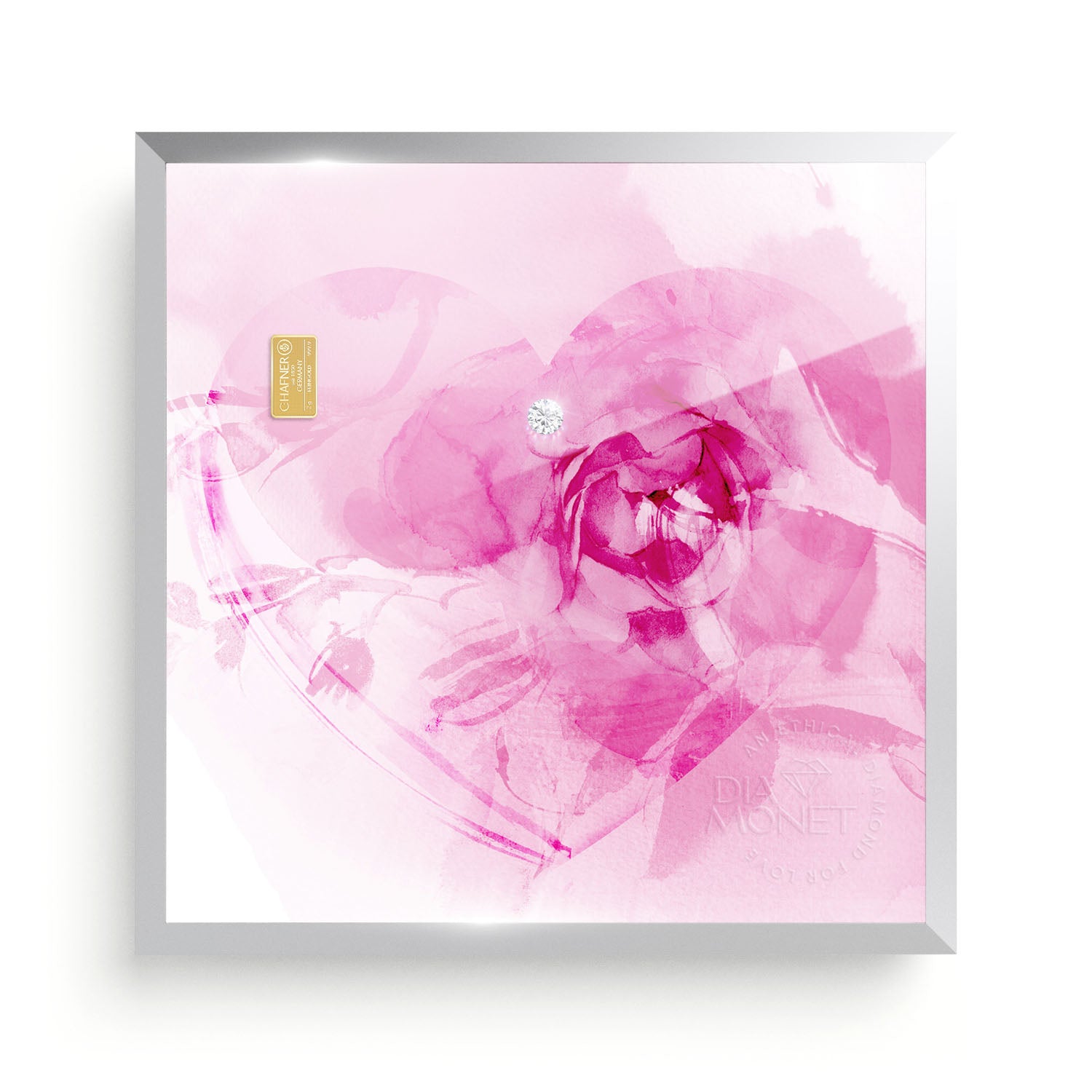 THE PRESENT "Love in Bloom" im Aluminium Rahmen natur