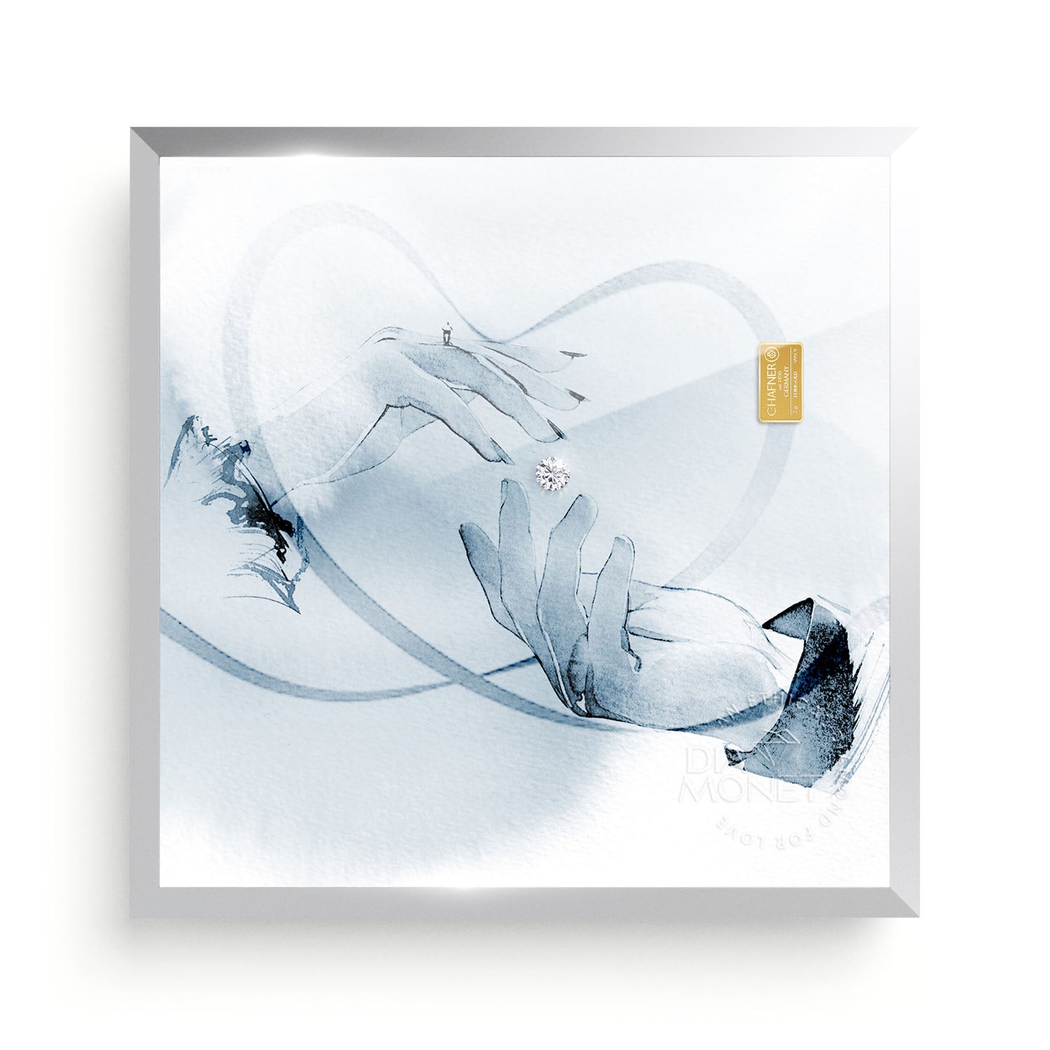 THE PRESENT "Forever Yours" im Aluminium Rahmen natur