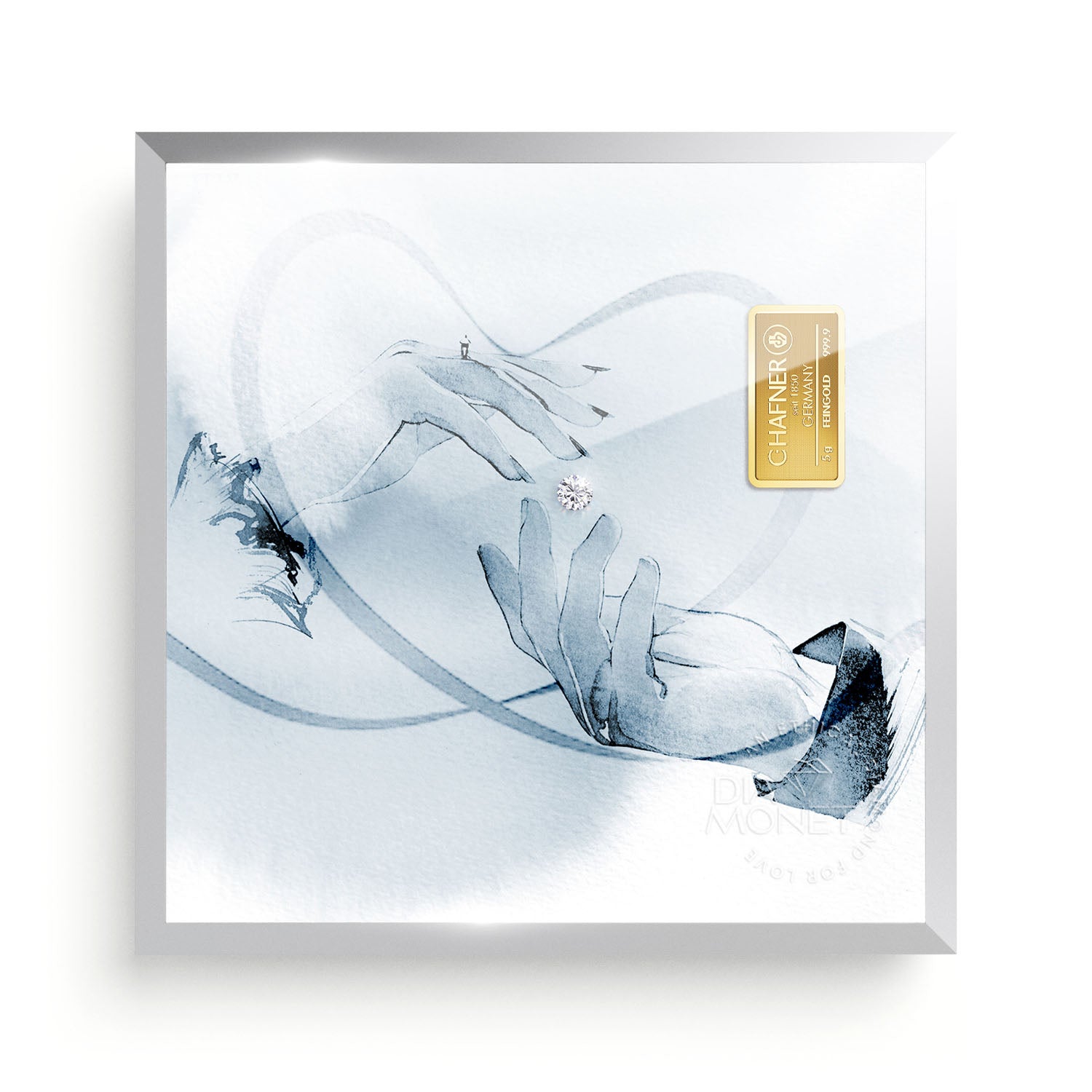 THE PRESENT "Forever Yours" im Aluminium Rahmen natur