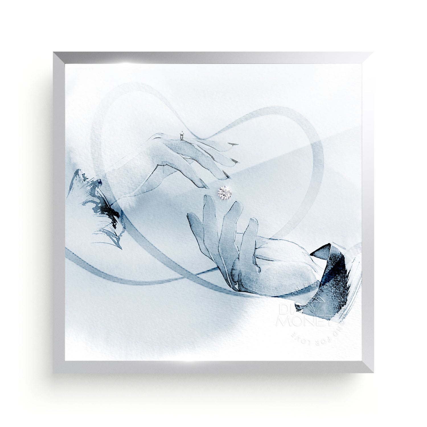 THE PRESENT "Forever Yours" im Aluminium Rahmen natur