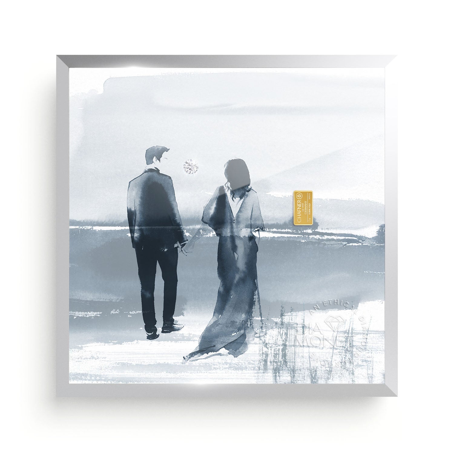 THE PRESENT "Endless Love" im Aluminium Rahmen natur