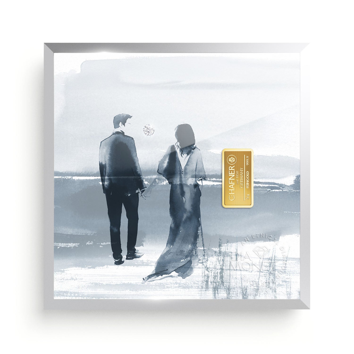 THE PRESENT "Endless Love" im Aluminium Rahmen natur