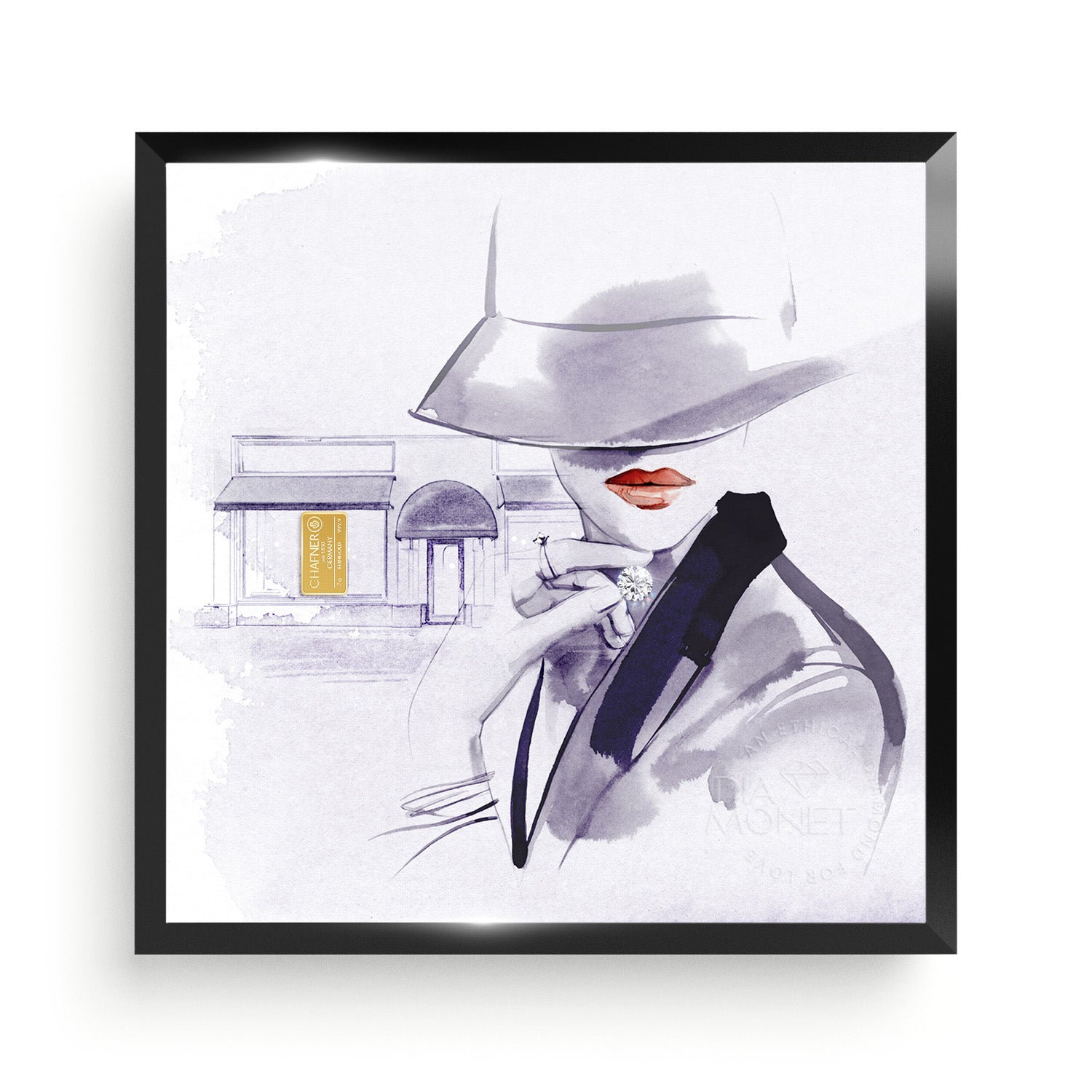 THE PRESENT "Infinity Love" im Aluminium Rahmen schwarz