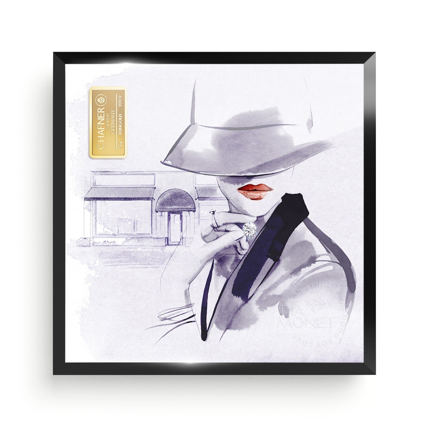 THE PRESENT "Infinity Love" im Aluminium Rahmen schwarz