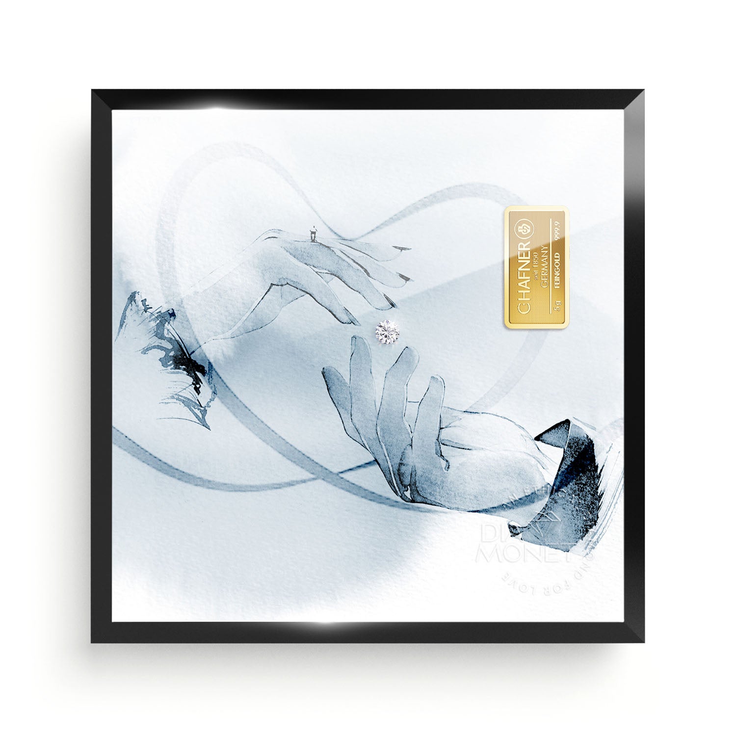 THE PRESENT "Forever Yours" im Aluminium Rahmen schwarz