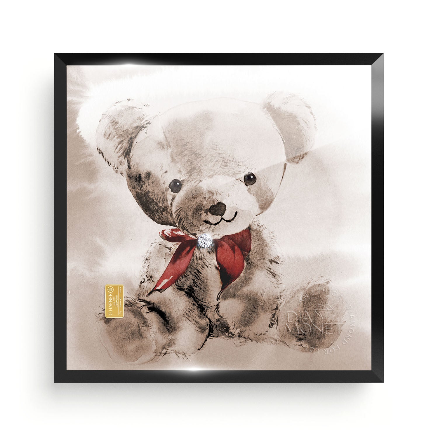 THE PRESENT "Teddy" im Aluminium Rahmen schwarz