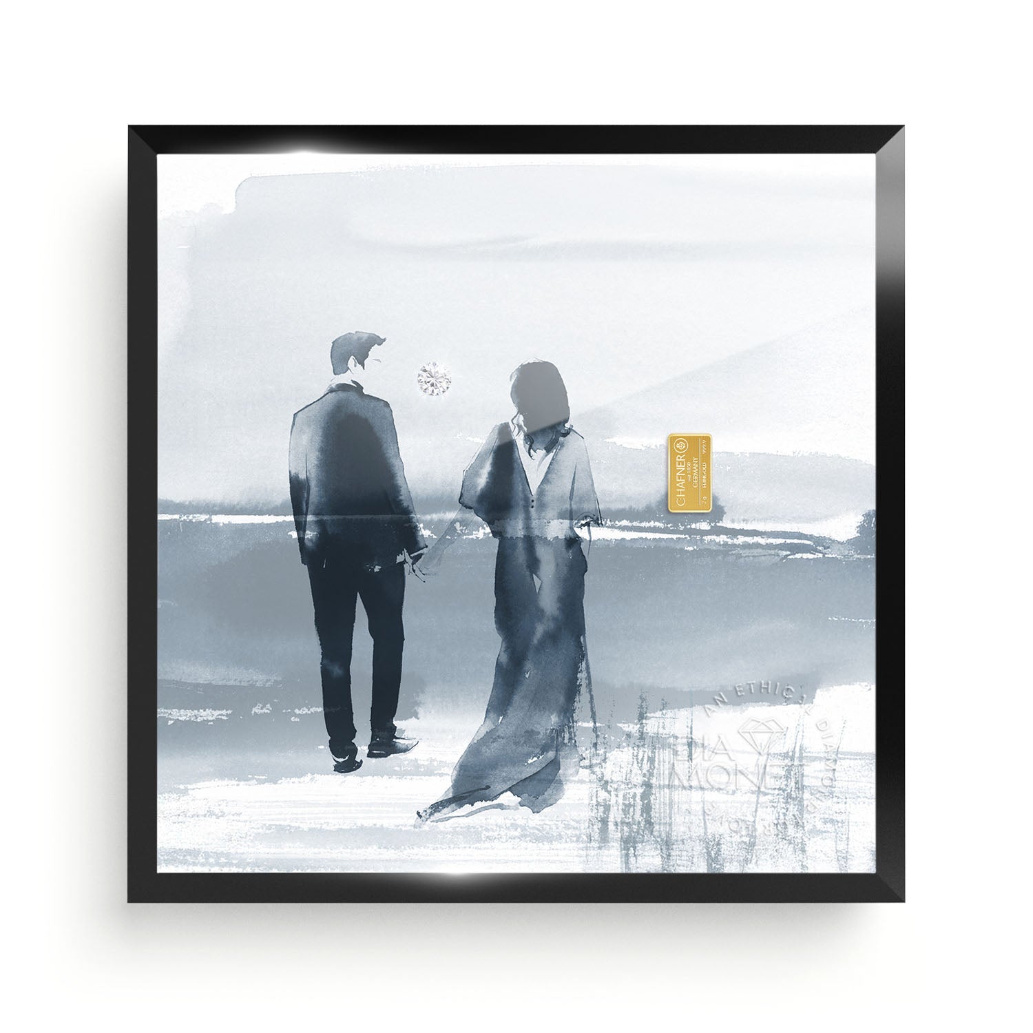 THE PRESENT "Endless Love" im Aluminium Rahmen schwarz