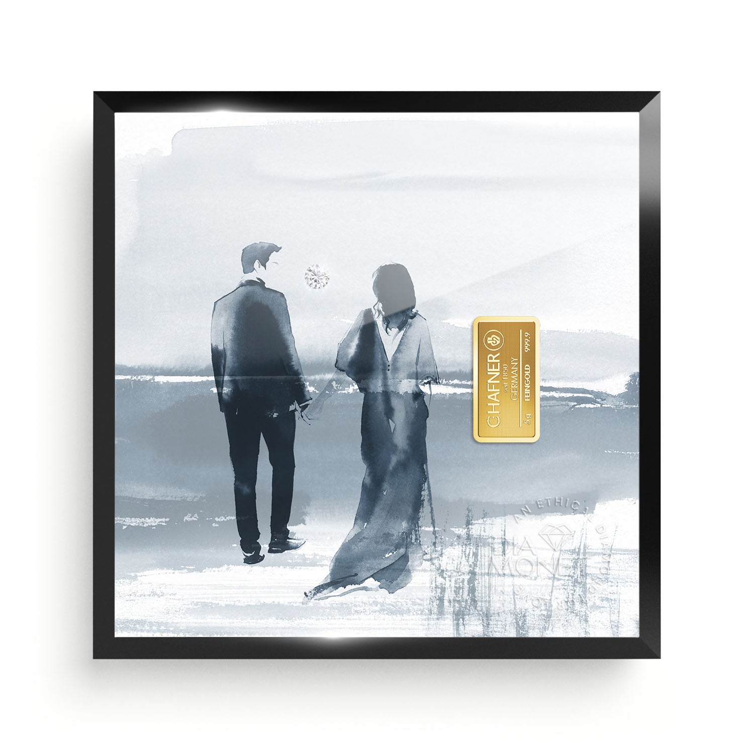 THE PRESENT "Endless Love" im Aluminium Rahmen schwarz