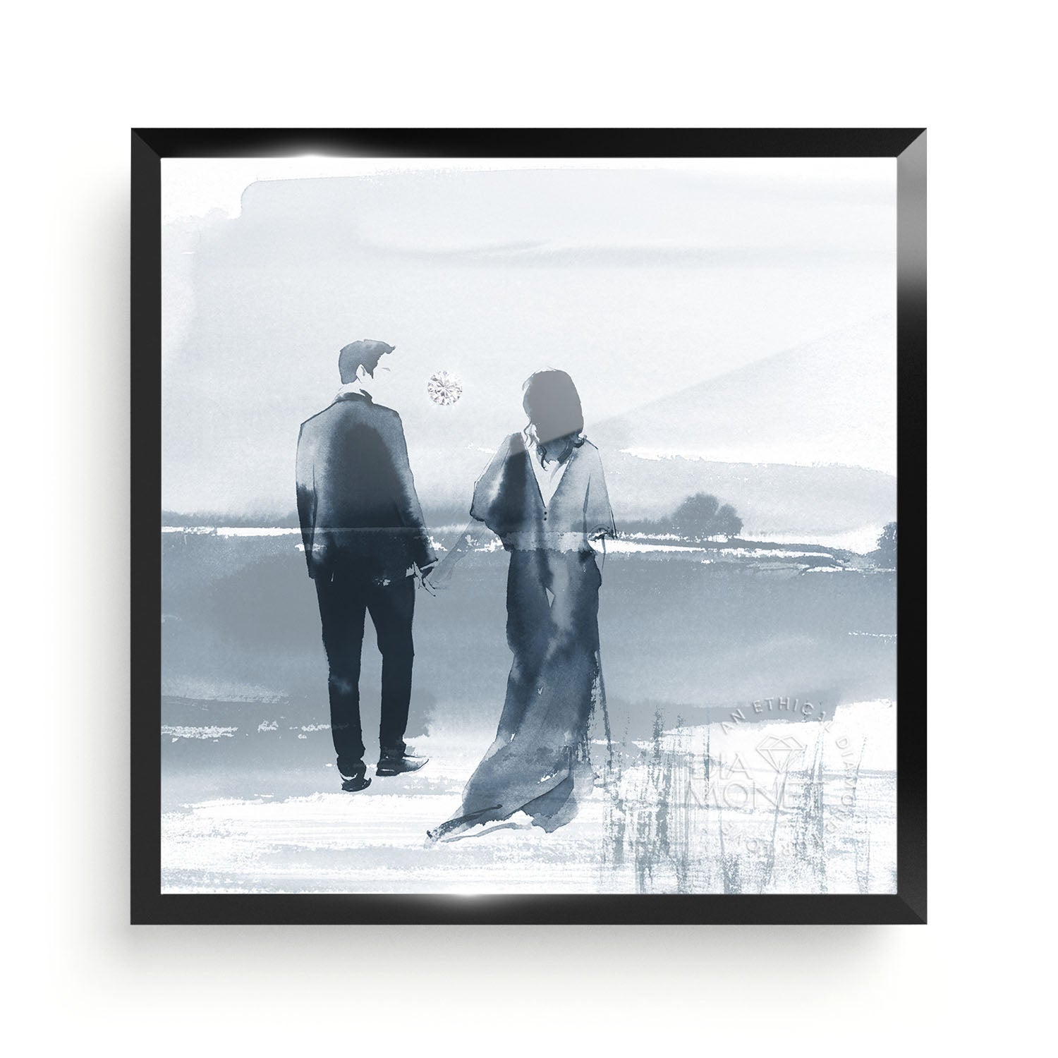 THE PRESENT "Endless Love" im Aluminium Rahmen schwarz