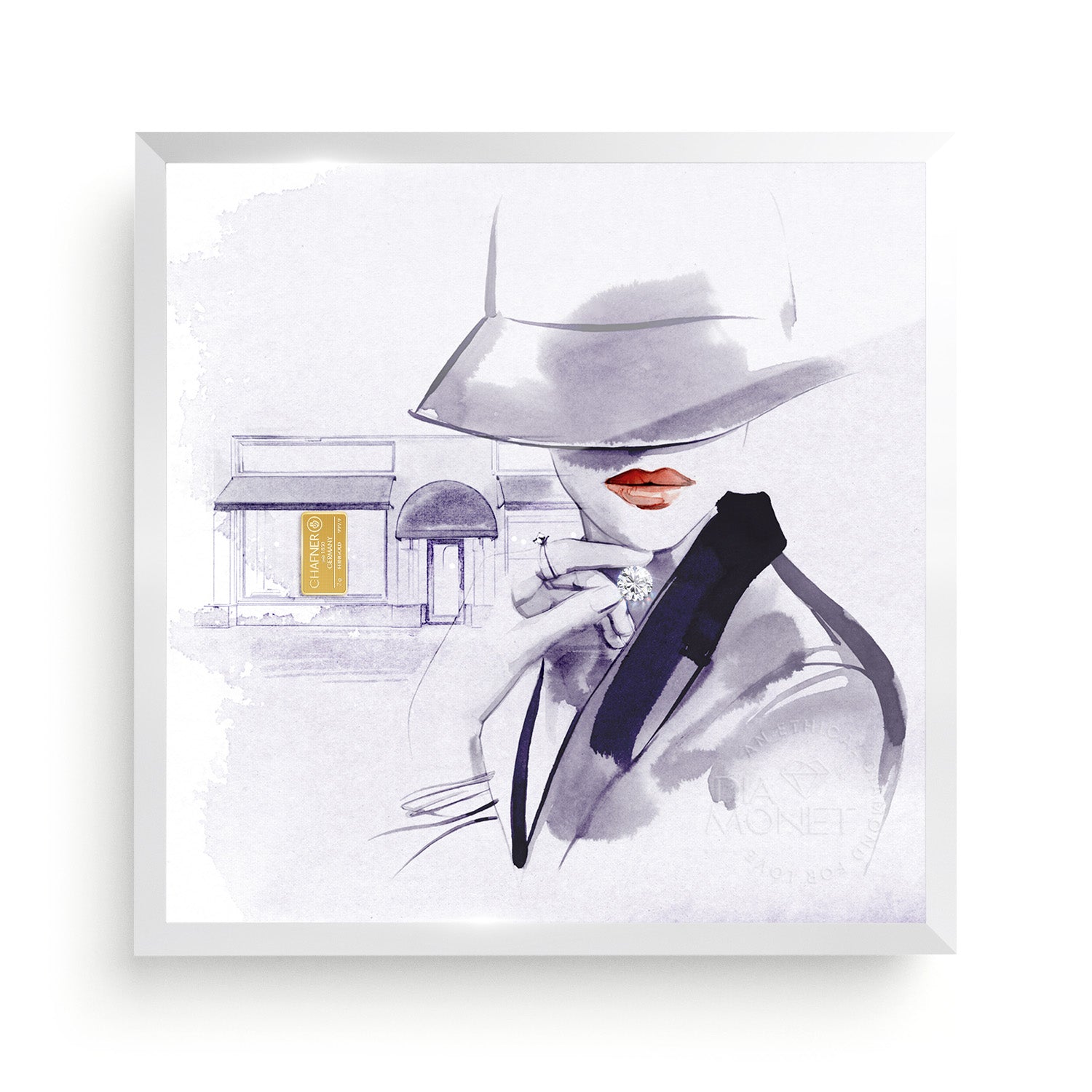 THE PRESENT "Infinity Love" im Aluminium Rahmen natur