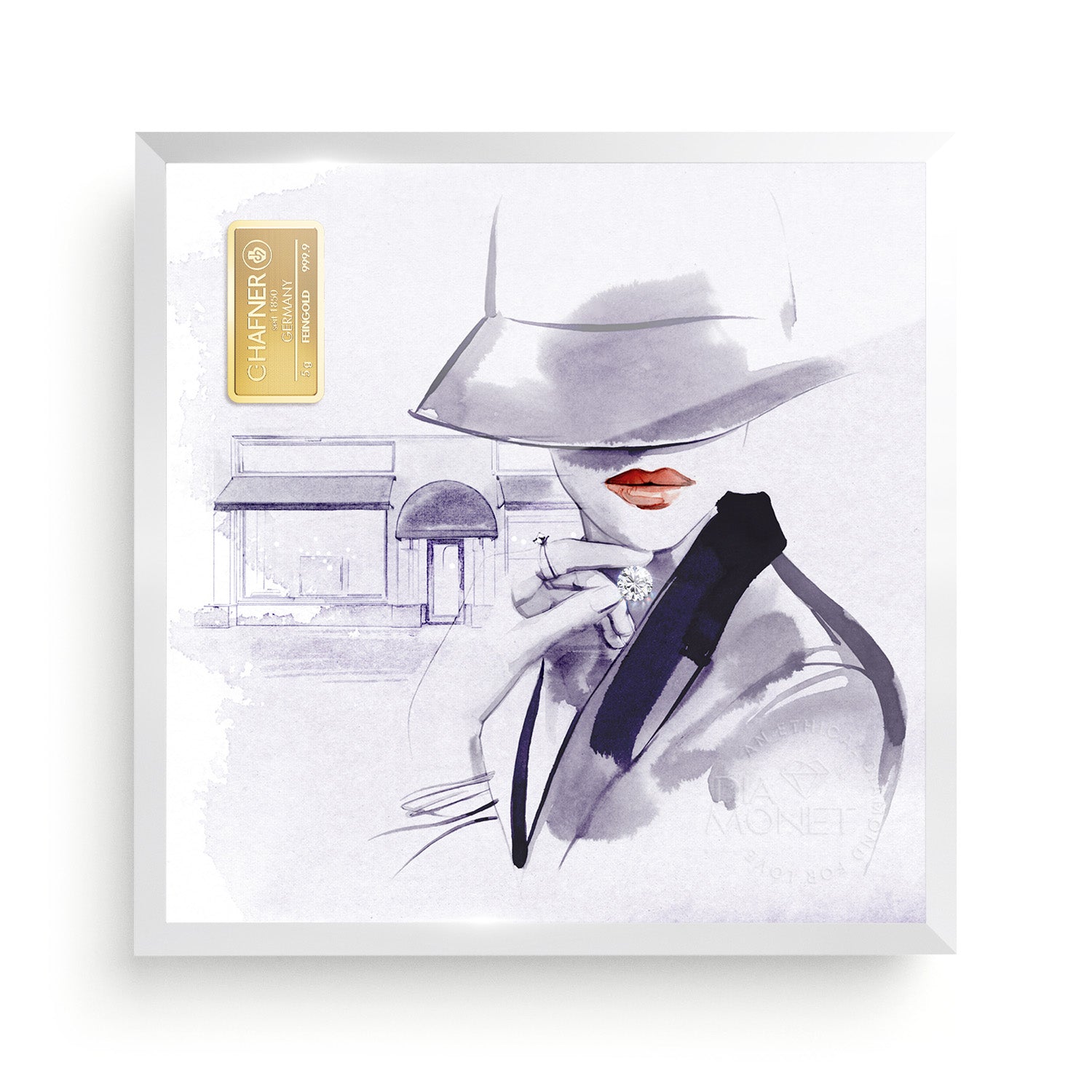 THE PRESENT "Infinity Love" im Aluminium Rahmen natur