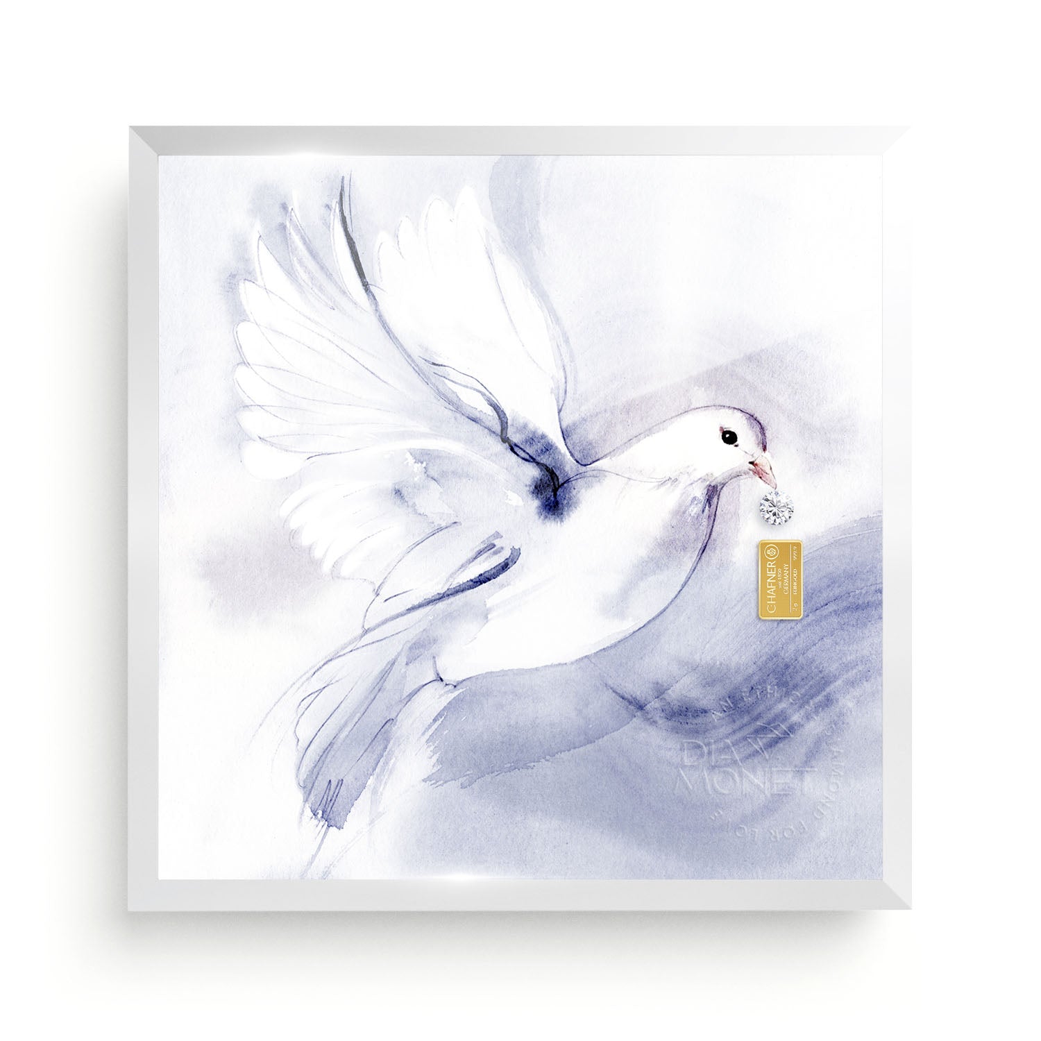 THE PRESENT "Spirit" im Aluminium Rahmen silberweiß