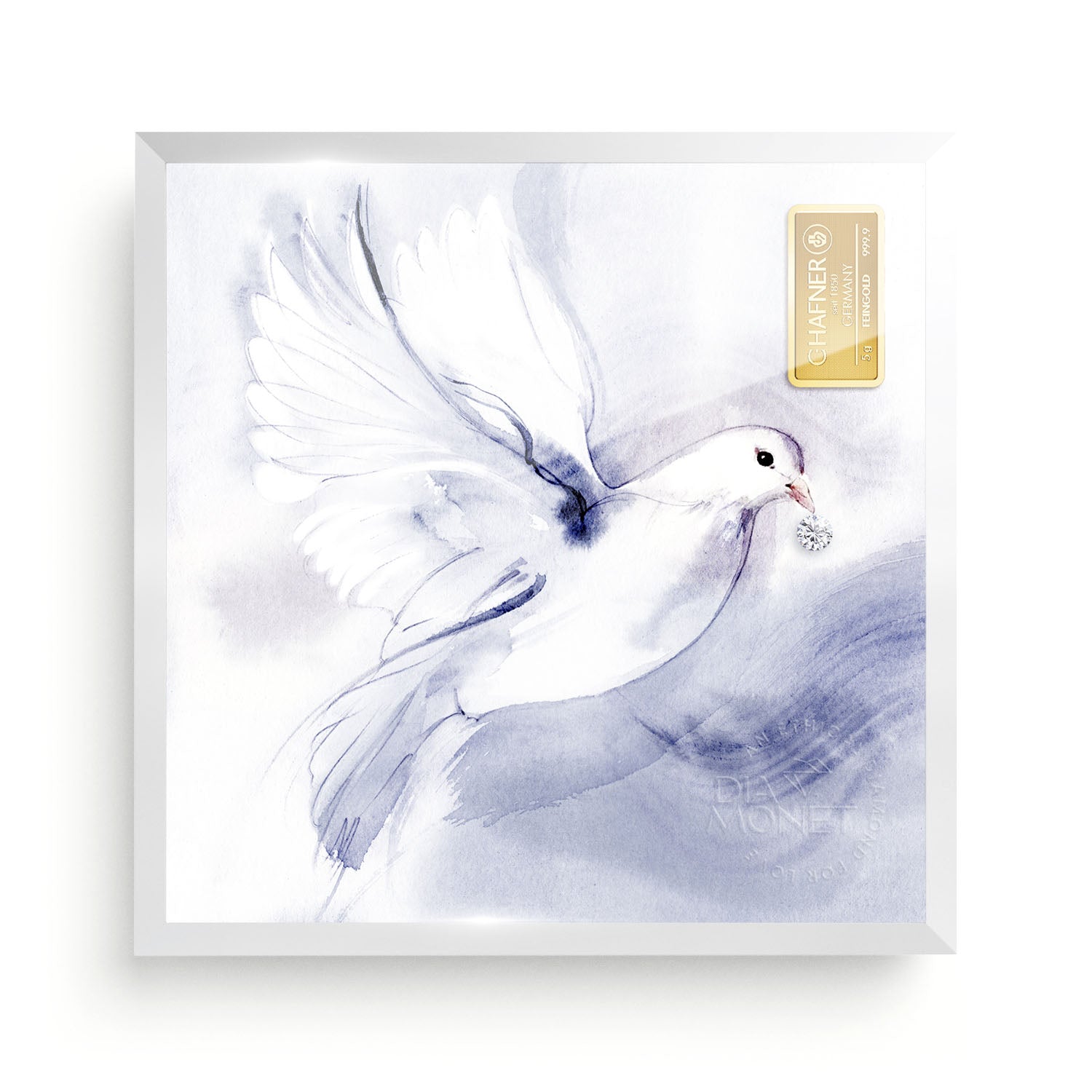 THE PRESENT "Spirit" im Aluminium Rahmen silberweiß