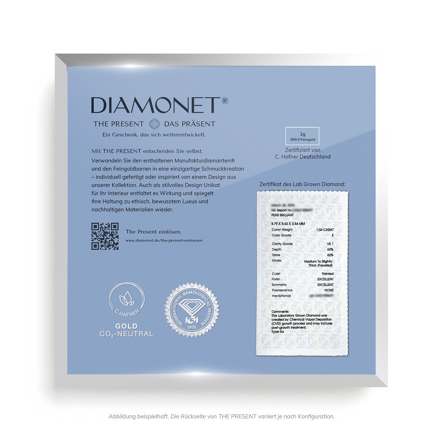 THE PRESENT "Love in Bloom" im Aluminium Rahmen natur