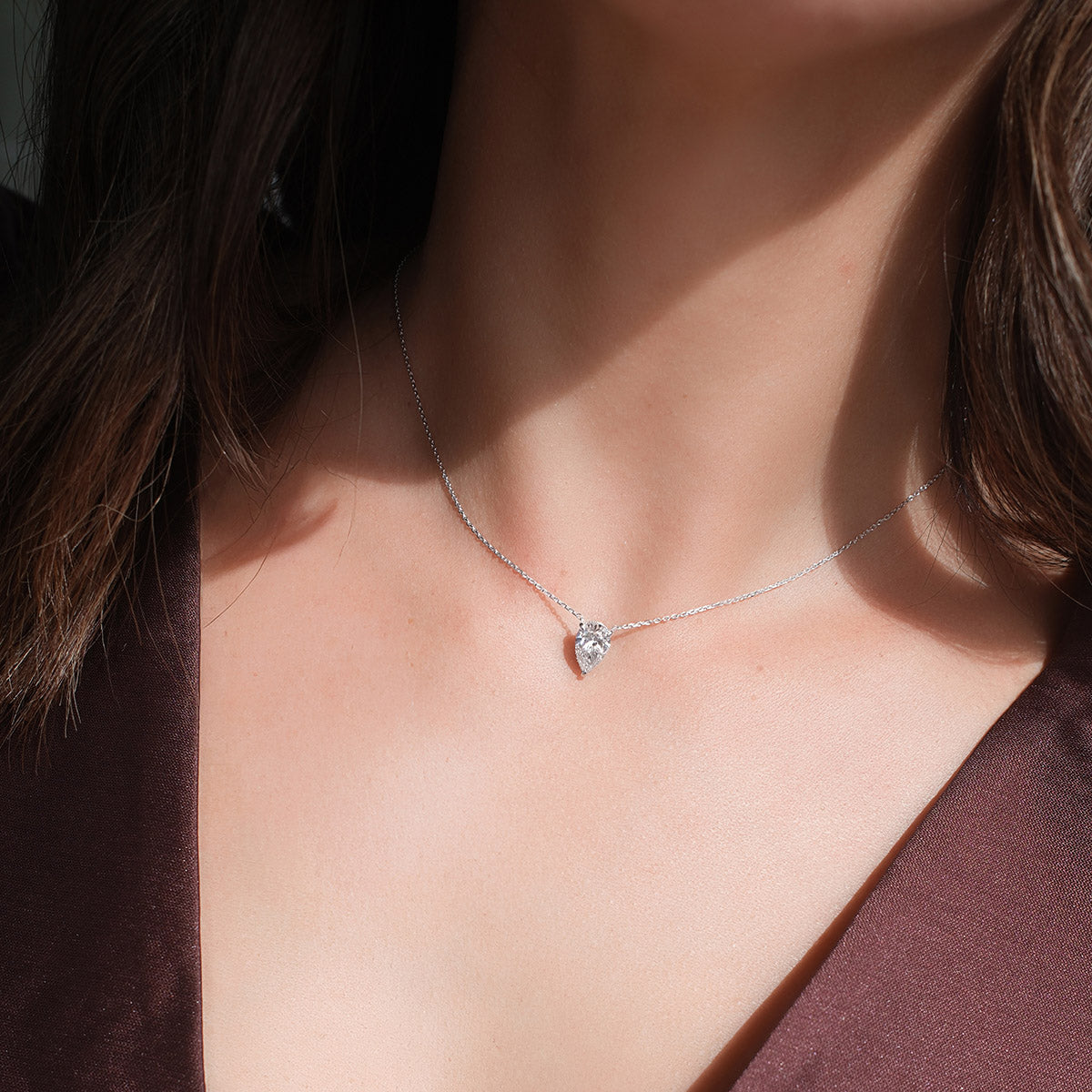 AVA Halskette mit Manufakturdiamanten® ab 1.00 ct.