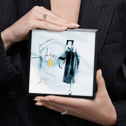 THE PRESENT &quot;Bright Future&quot; im Aluminium Rahmen silberweiß