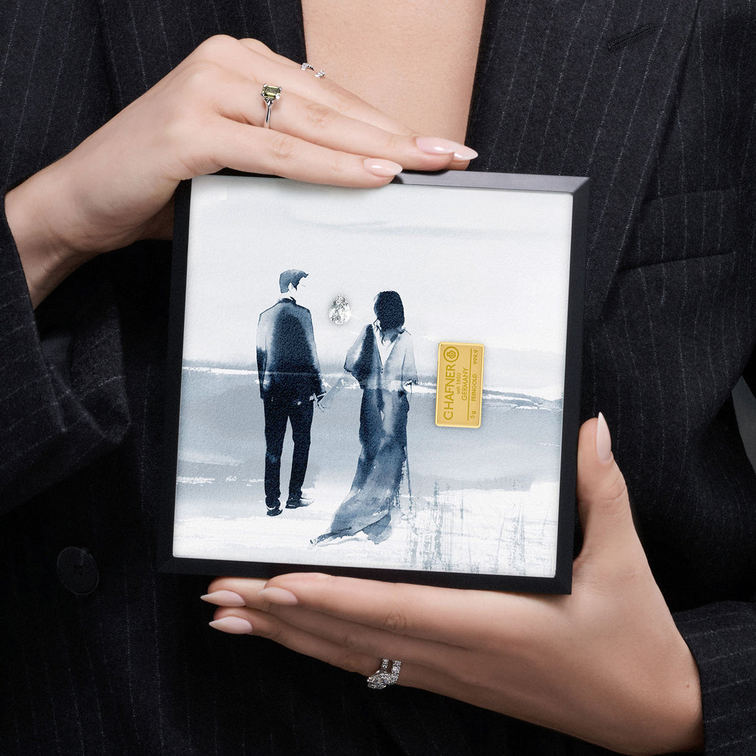 THE PRESENT &quot;Endless Love&quot; im Aluminium Rahmen silberweiß