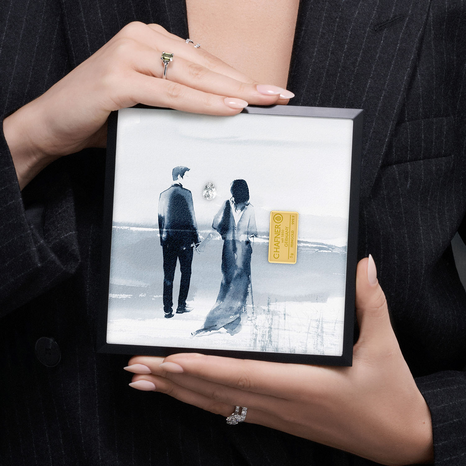 THE PRESENT &quot;Endless Love&quot; im Aluminium Rahmen silberweiß