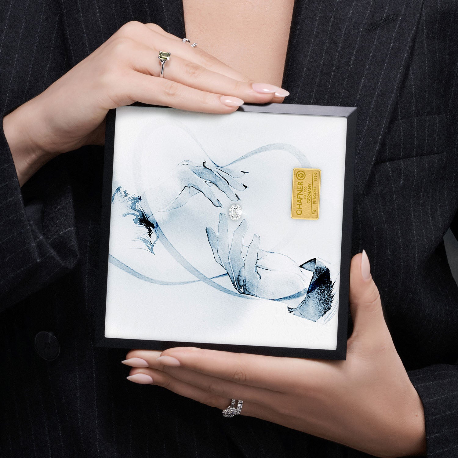 THE PRESENT &quot;Forever Yours&quot; im Aluminium Rahmen silberweiß