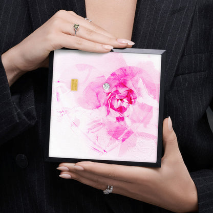 THE PRESENT &quot;Love in Bloom&quot; im Aluminium Rahmen natur