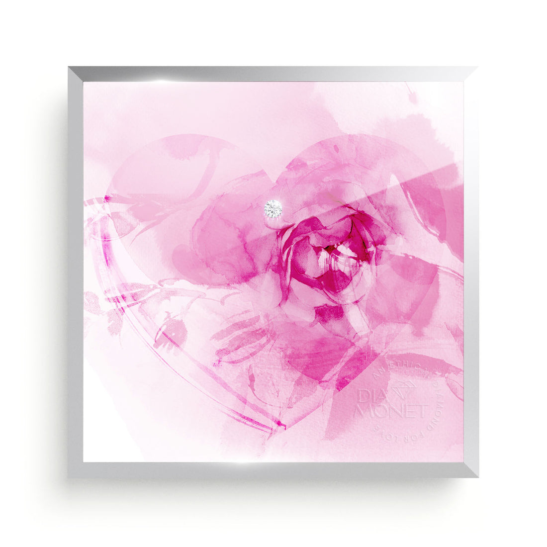 THE PRESENT &quot;Love in Bloom&quot; im Aluminium Rahmen natur