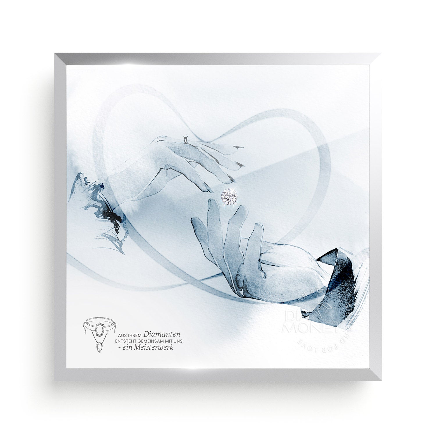 THE PRESENT "Forever Yours" im Aluminium Rahmen natur