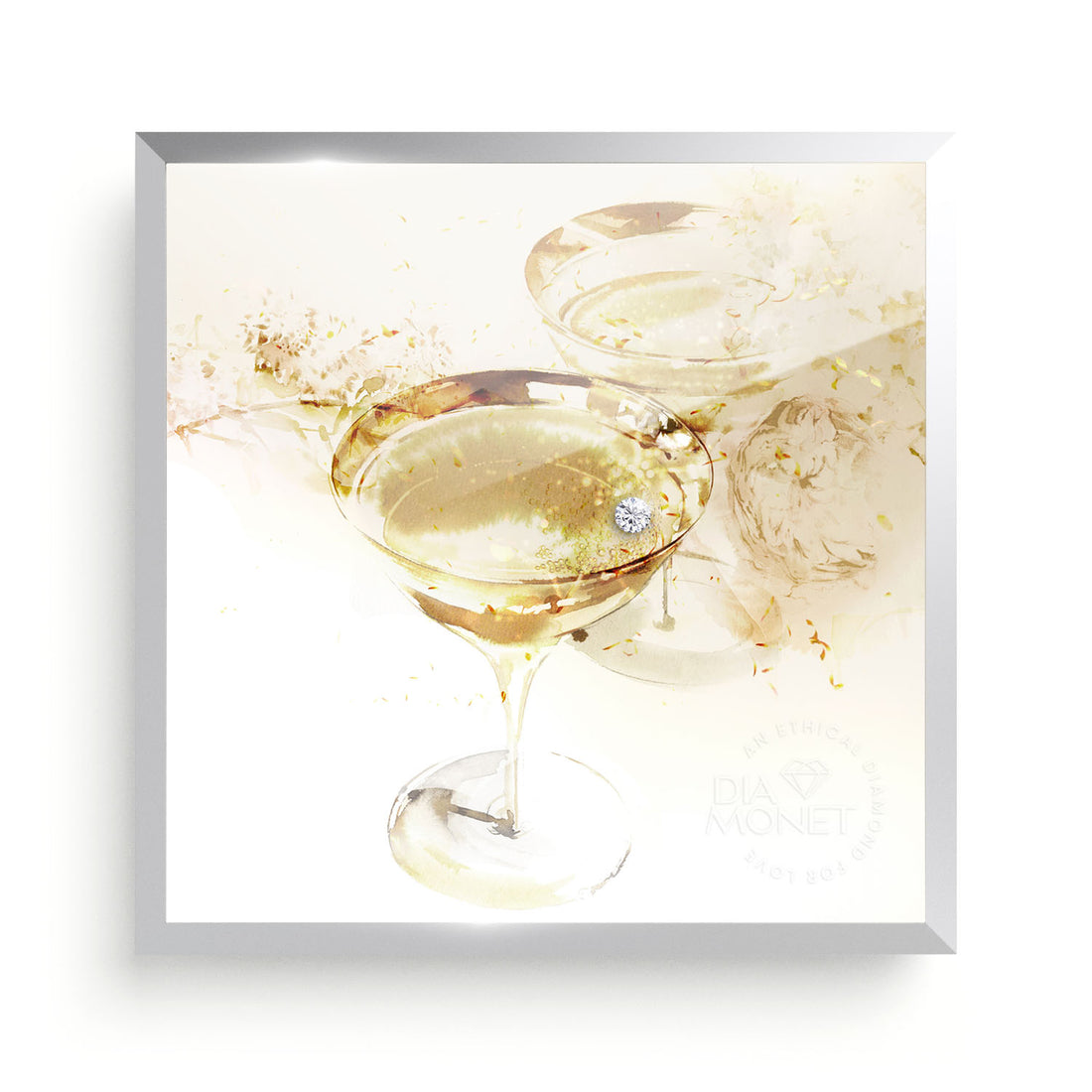 THE PRESENT &quot;Cheers to You&quot; im Aluminium Rahmen natur