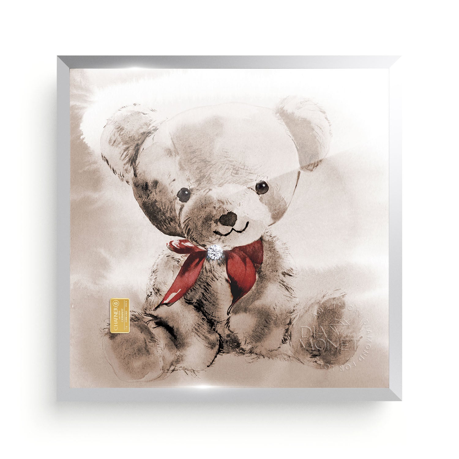 THE PRESENT &quot;Teddy&quot; im Aluminium Rahmen natur