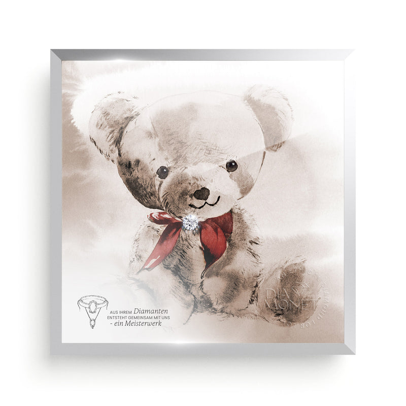 THE PRESENT "Teddy" im Aluminium Rahmen natur