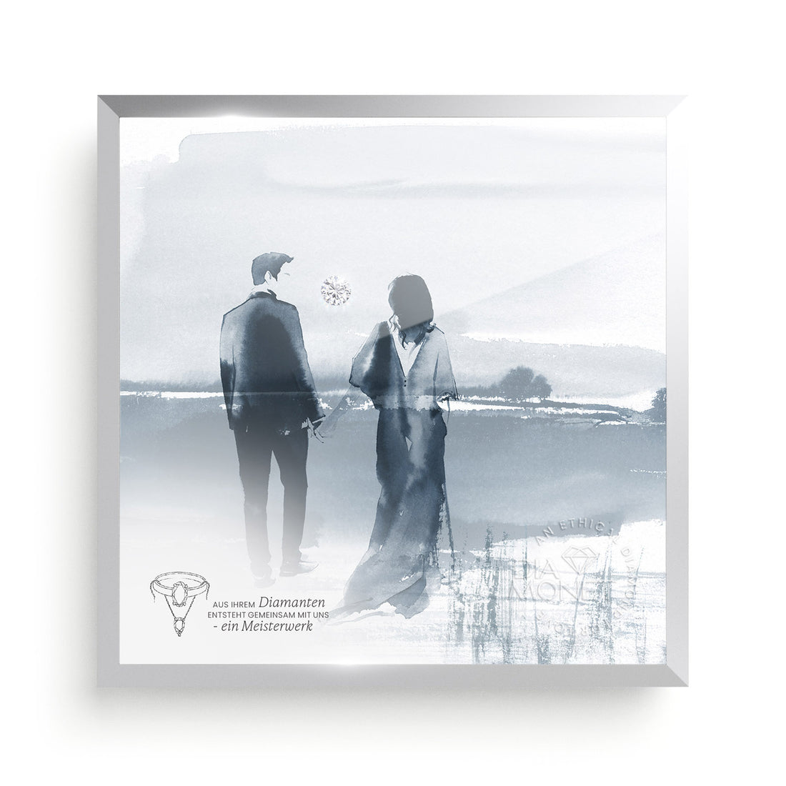 THE PRESENT "Endless Love" im Aluminium Rahmen natur