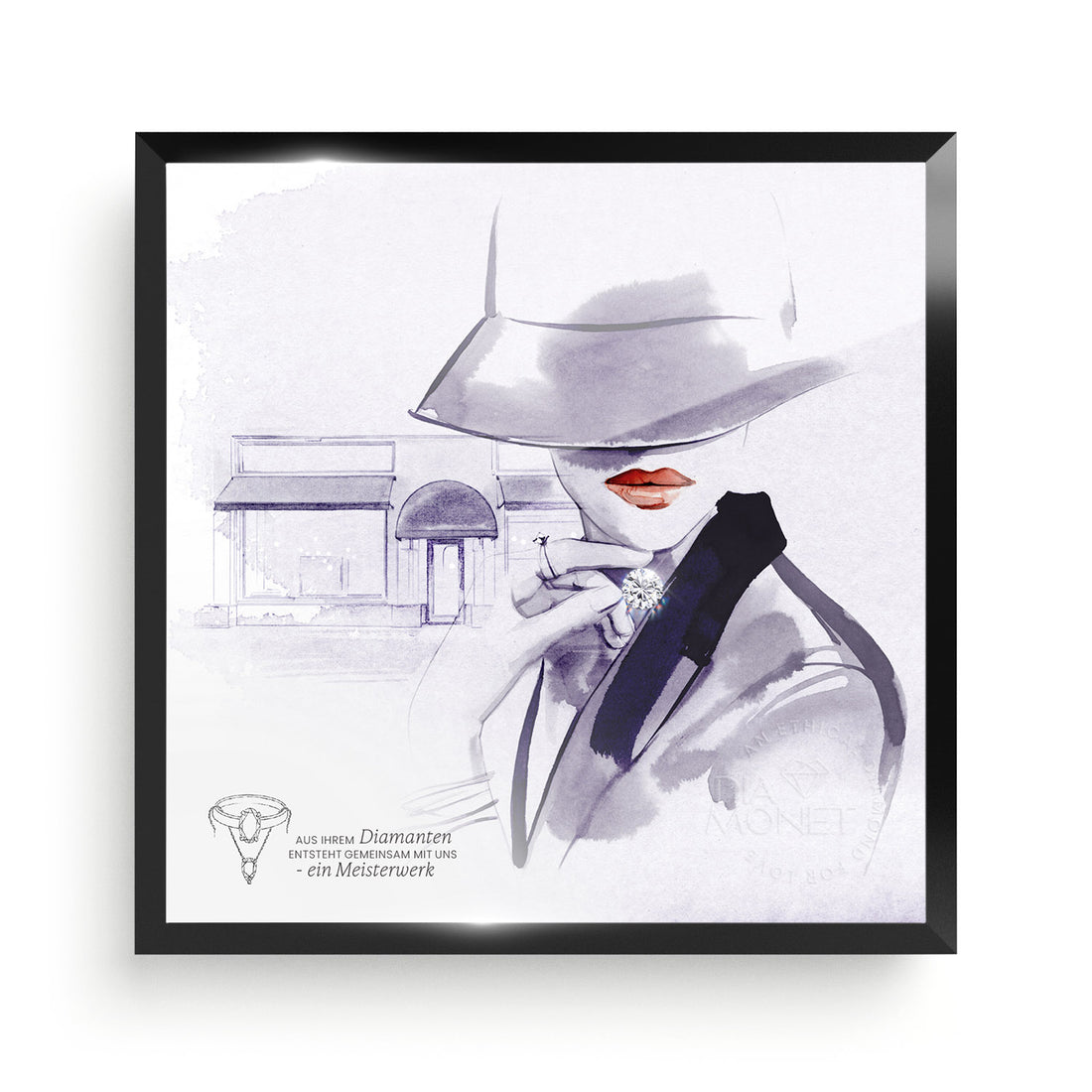 THE PRESENT "Infinity Love" im Aluminium Rahmen schwarz