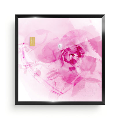 THE PRESENT &quot;Love in Bloom&quot; im Aluminium Rahmen schwarz