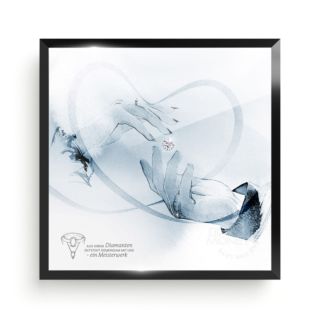 THE PRESENT "Forever Yours" im Aluminium Rahmen schwarz