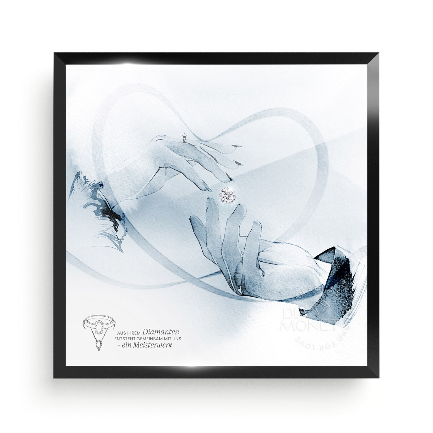 THE PRESENT "Forever Yours" im Aluminium Rahmen schwarz