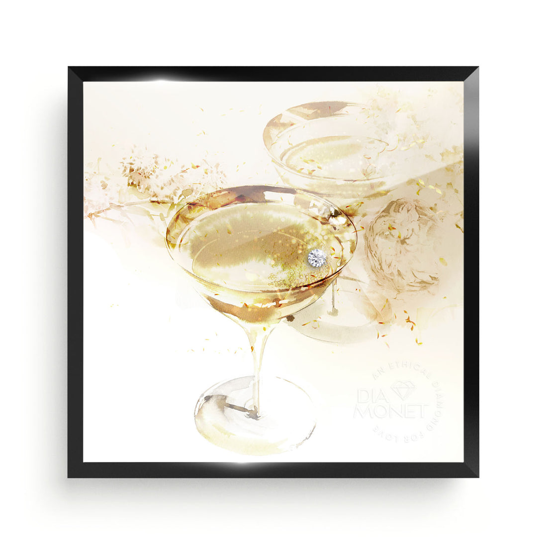 THE PRESENT &quot;Cheers to You&quot; im Aluminium Rahmen schwarz