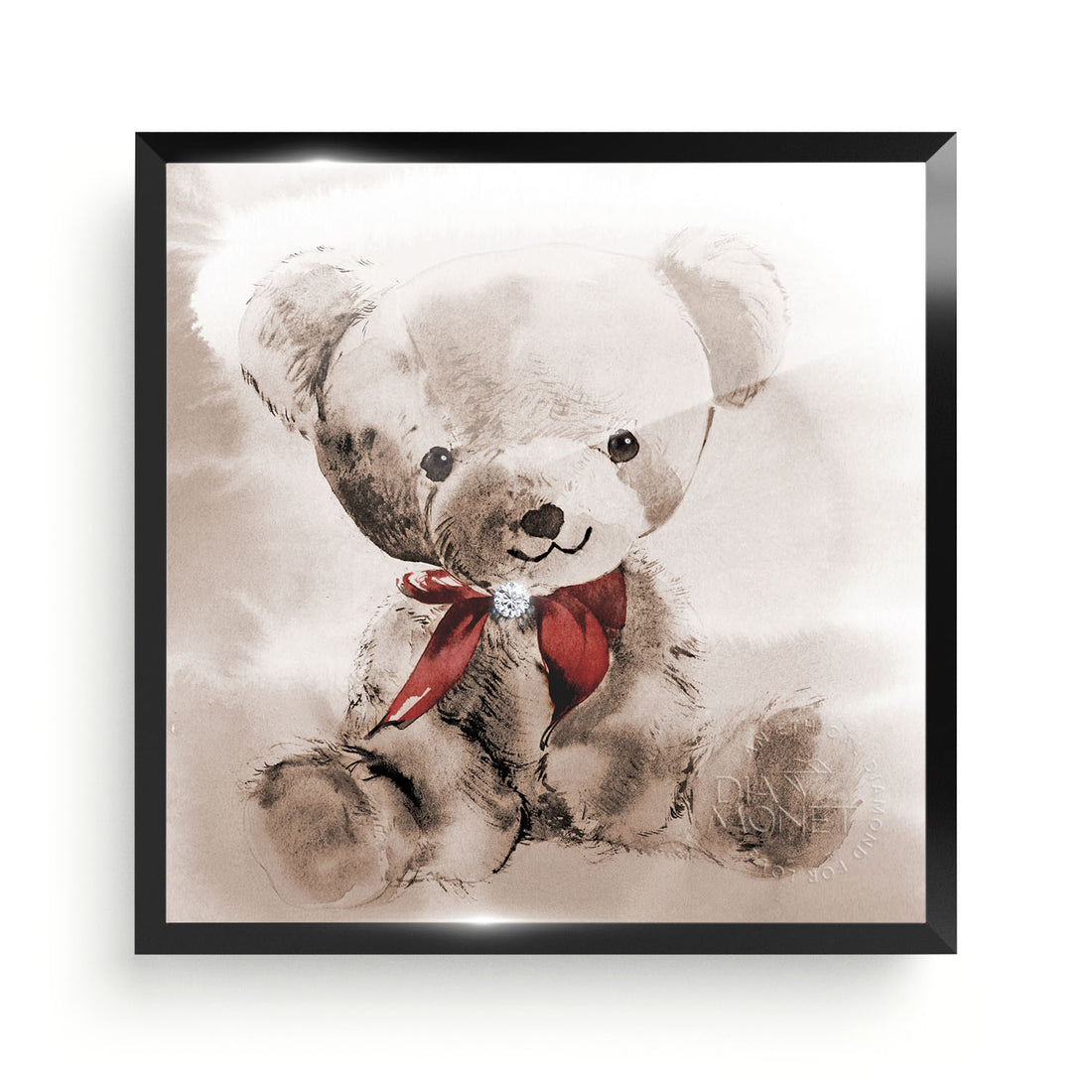 THE PRESENT &quot;Teddy&quot; im Aluminium Rahmen schwarz