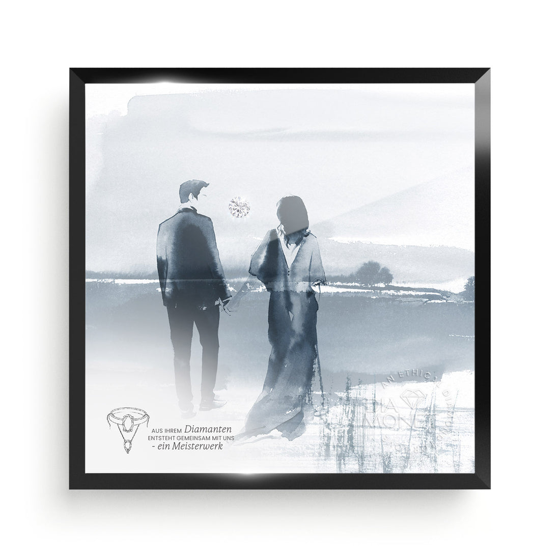 THE PRESENT "Endless Love" im Aluminium Rahmen schwarz