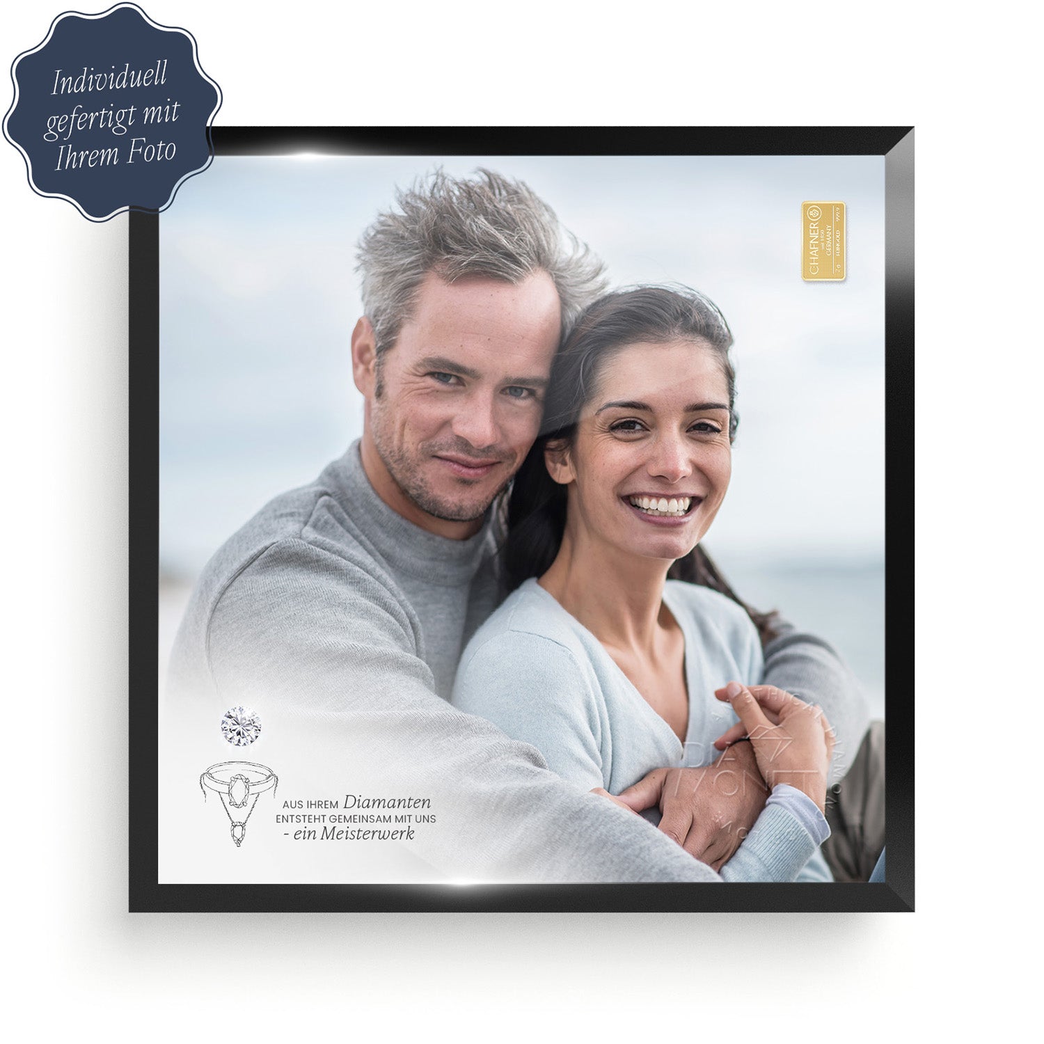 THE PRESENT mit Ihrem persönlichen Foto · Personalisiertes Diamantgeschenk